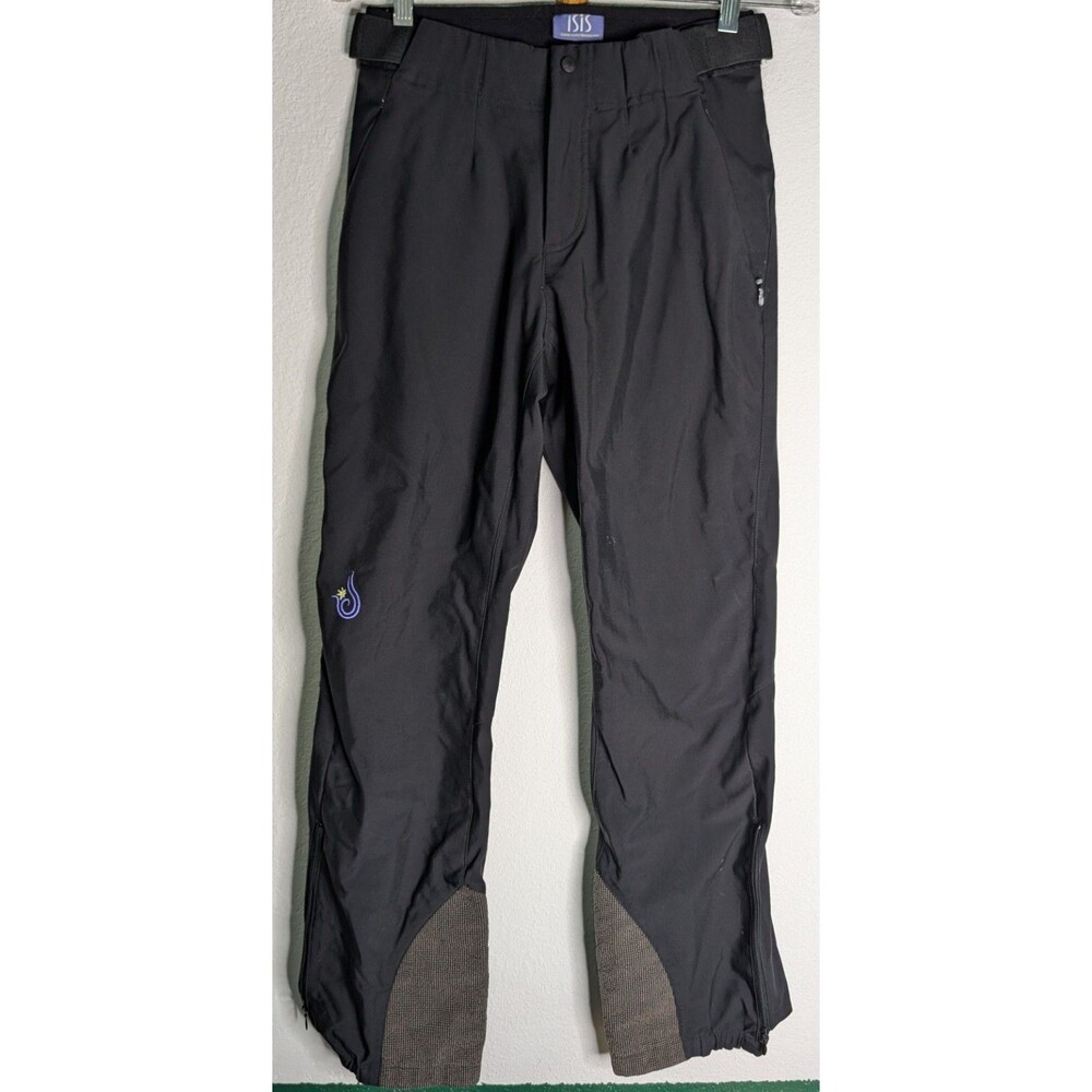 Isis Women's Ski Snow Pants Black Size 6 (30x30) Pockets Zip Leg (473)